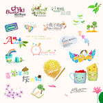 儿童美工字 素材