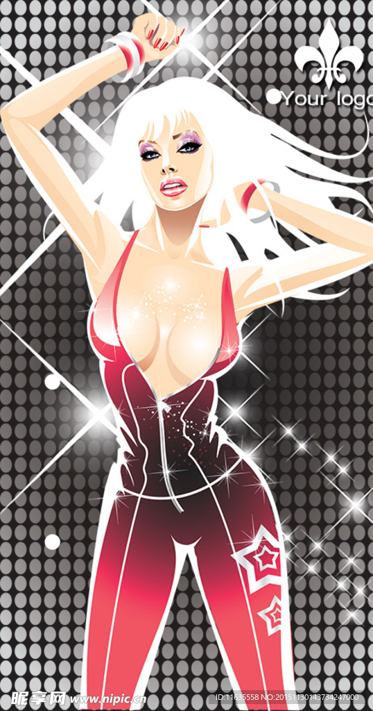 时尚炫彩名片设计