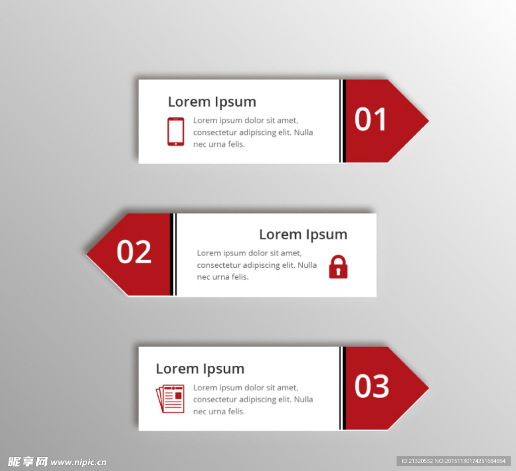 创意箭头banner信息图矢量