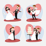 婚礼插图 结婚插图 婚纱插图