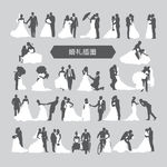 婚礼插图 结婚插图 婚纱插图