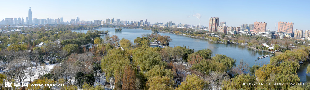 雪后大明湖_全景图