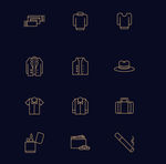 绅士风格矢量icon