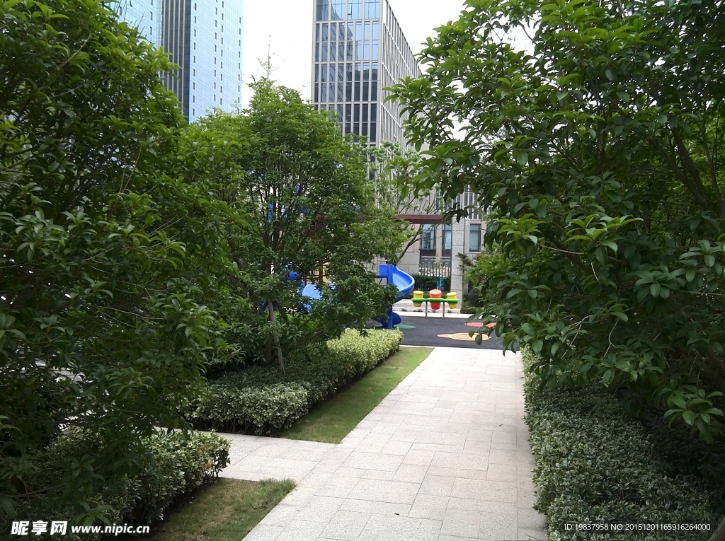 办公楼 商务 绿植 地产 实景