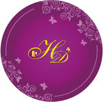 欧式花纹婚礼 舞台背景logo