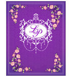 紫色欧式婚礼藤蔓花纹背景
