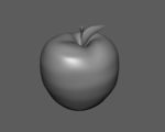 精致苹果maya3d模型