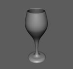 精致高脚杯maya3d模型