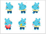 小河马卡通图