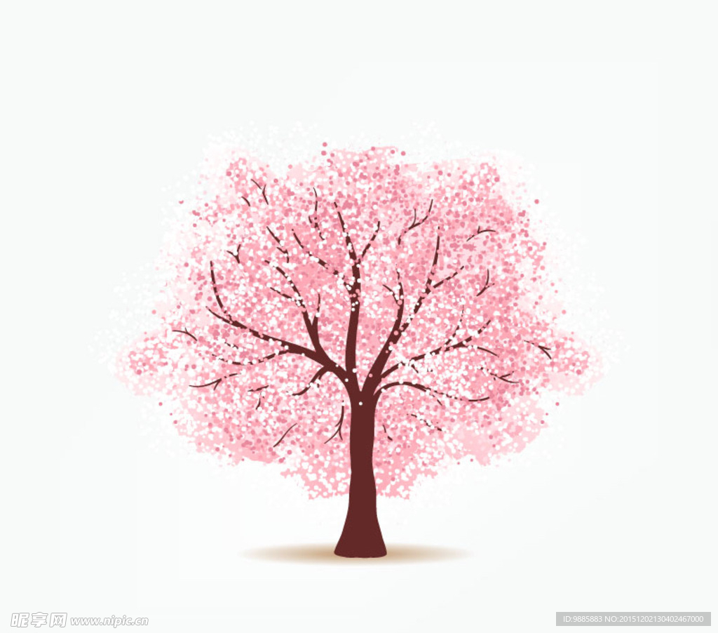 粉色樱花树