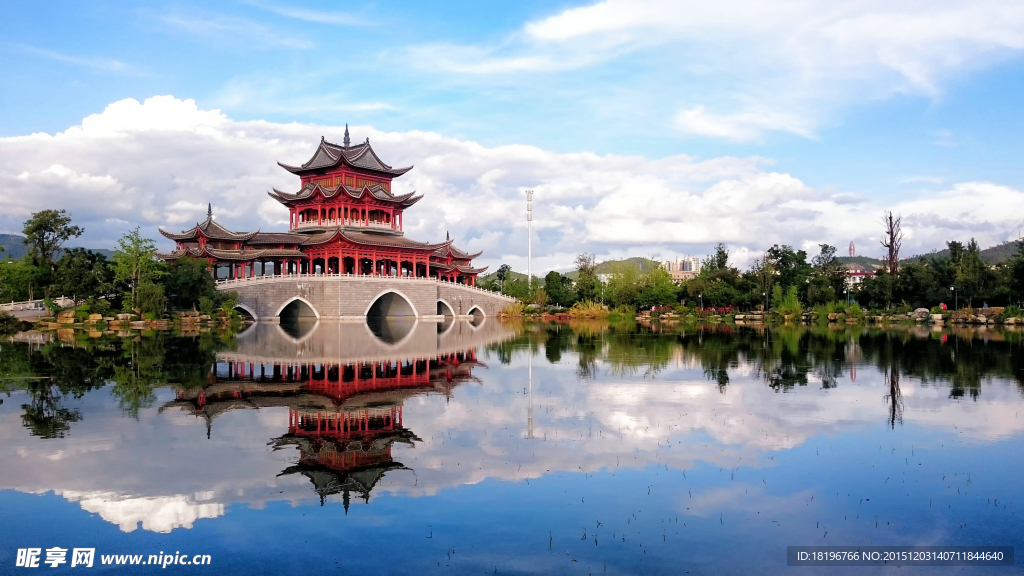 自然风景 湖水