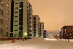 城市 雪景