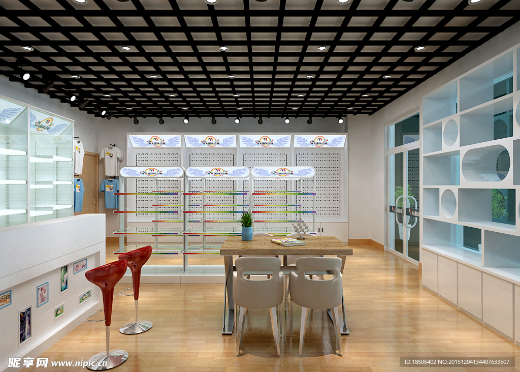 AA国际动漫店室内3D设计