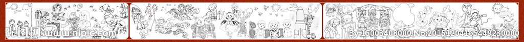 儿童画 设计 模板