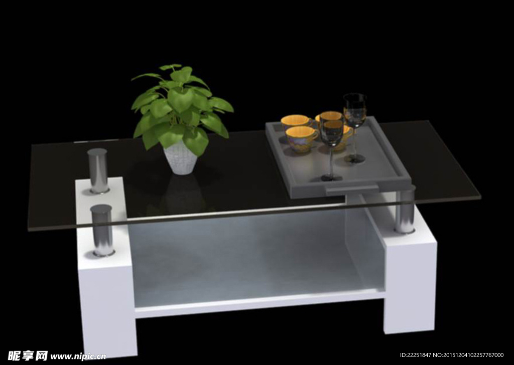 3D茶几模型