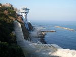 海堤 海边 远眺