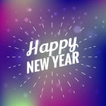 新年快乐  新年 英文 展板
