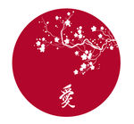 梅花花枝剪影