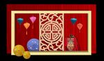 中式婚礼展示区效果图