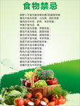 餐厅食物禁忌版面