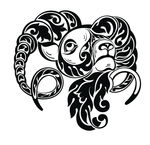 黑白剪影 矢量素材 图案 羊