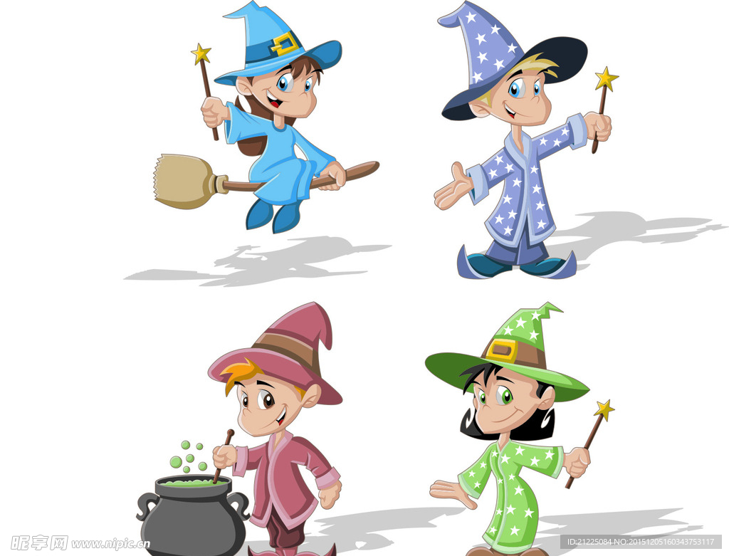 卡通魔法师