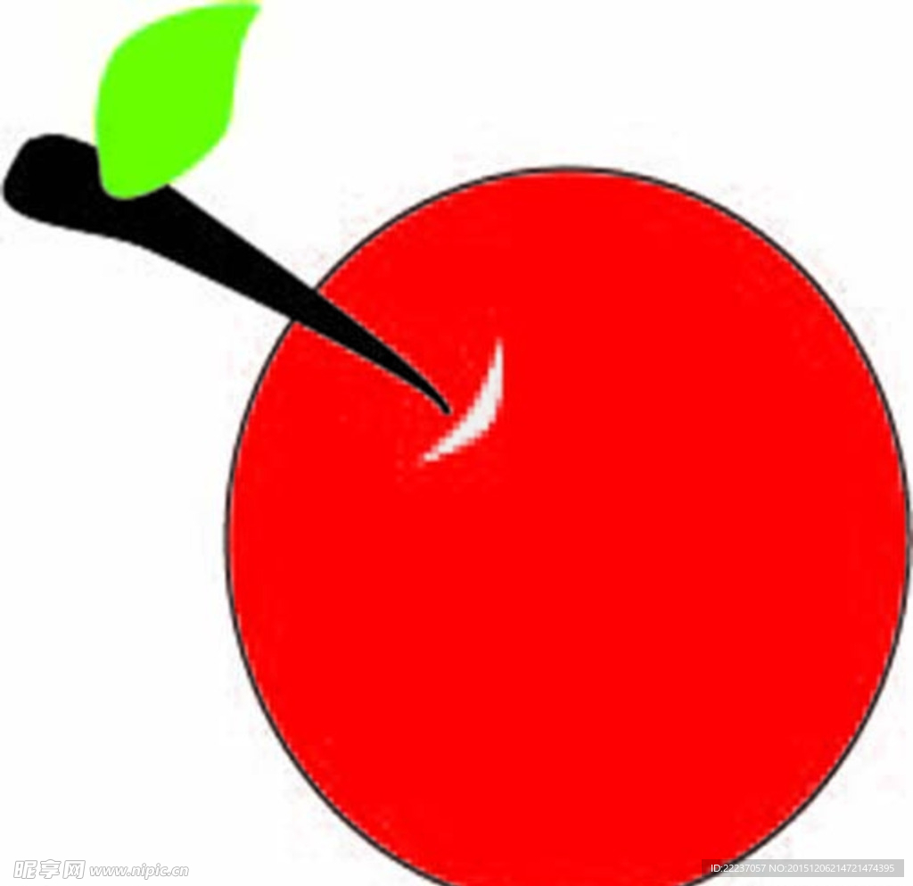 红苹果矢量