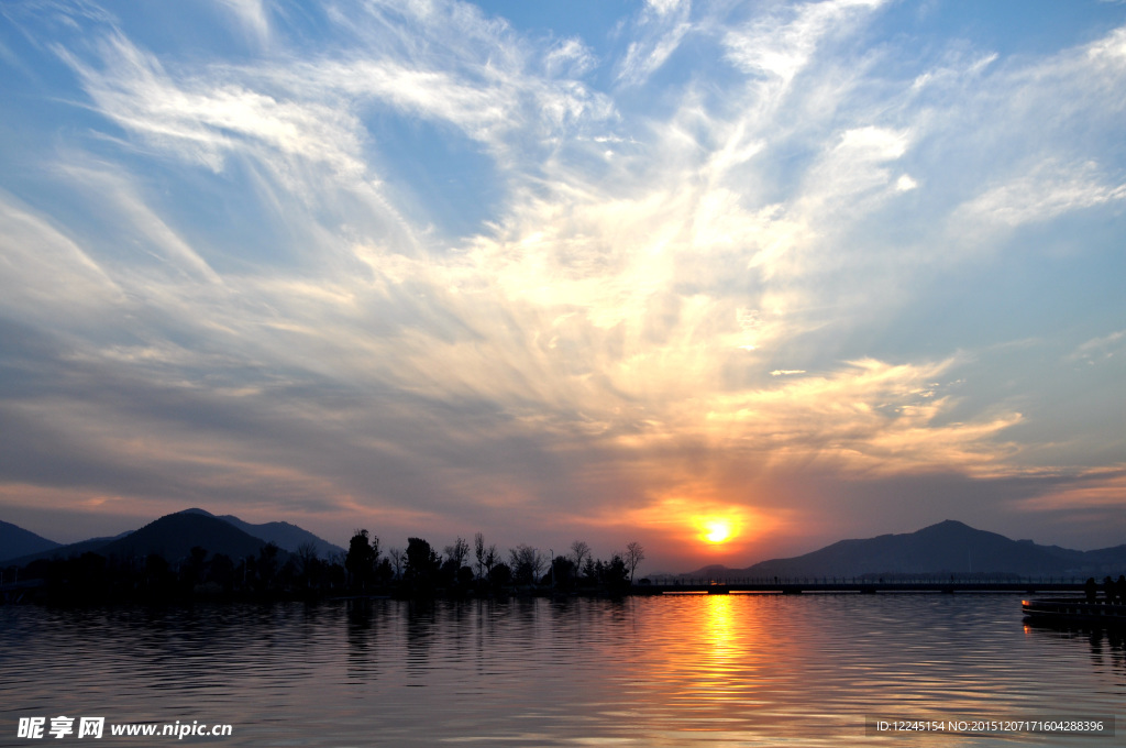 云龙湖夕阳