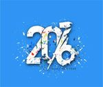 新年数字  2016