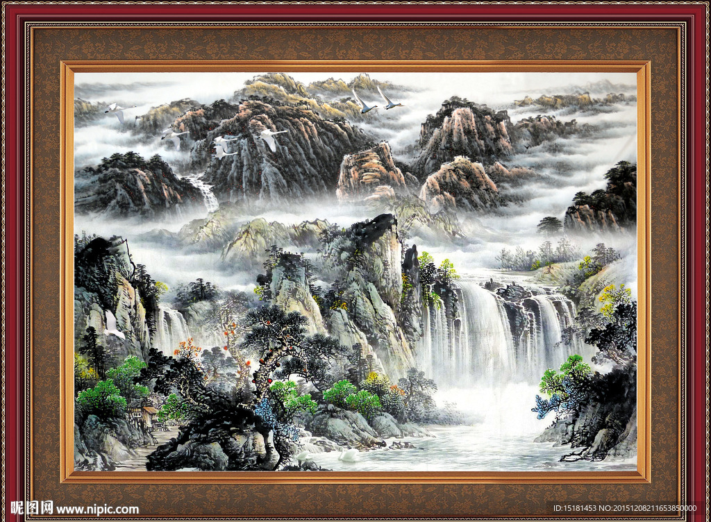 水墨山水画