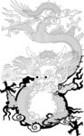 飞龙在天矢量图案