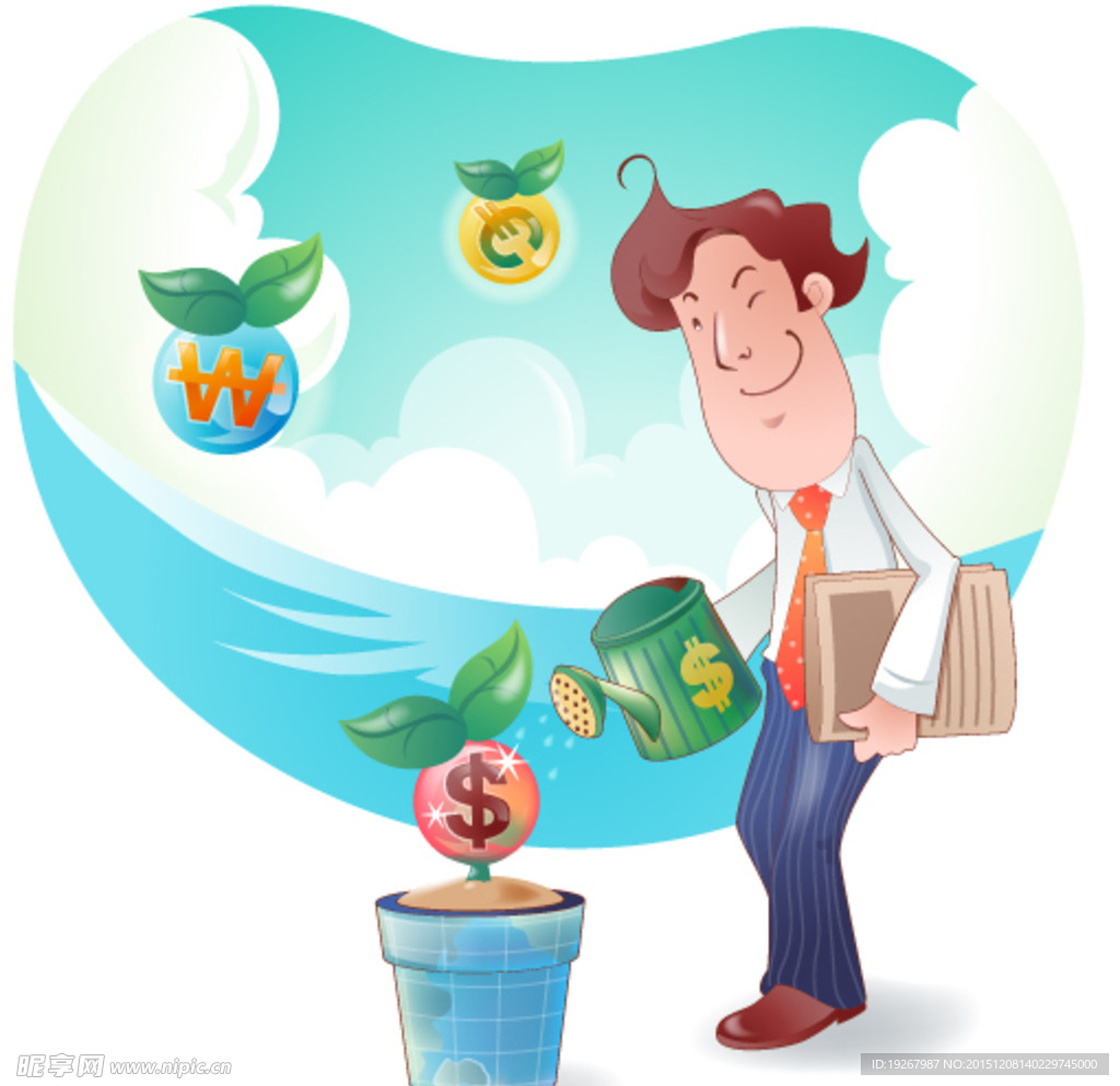 矢量卡通商务人士图片