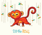 行走的猴子2016年贺卡