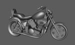 精致复古摩托车maya3d模型