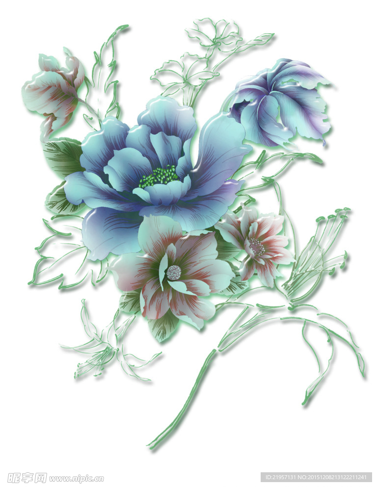 玉器花卉