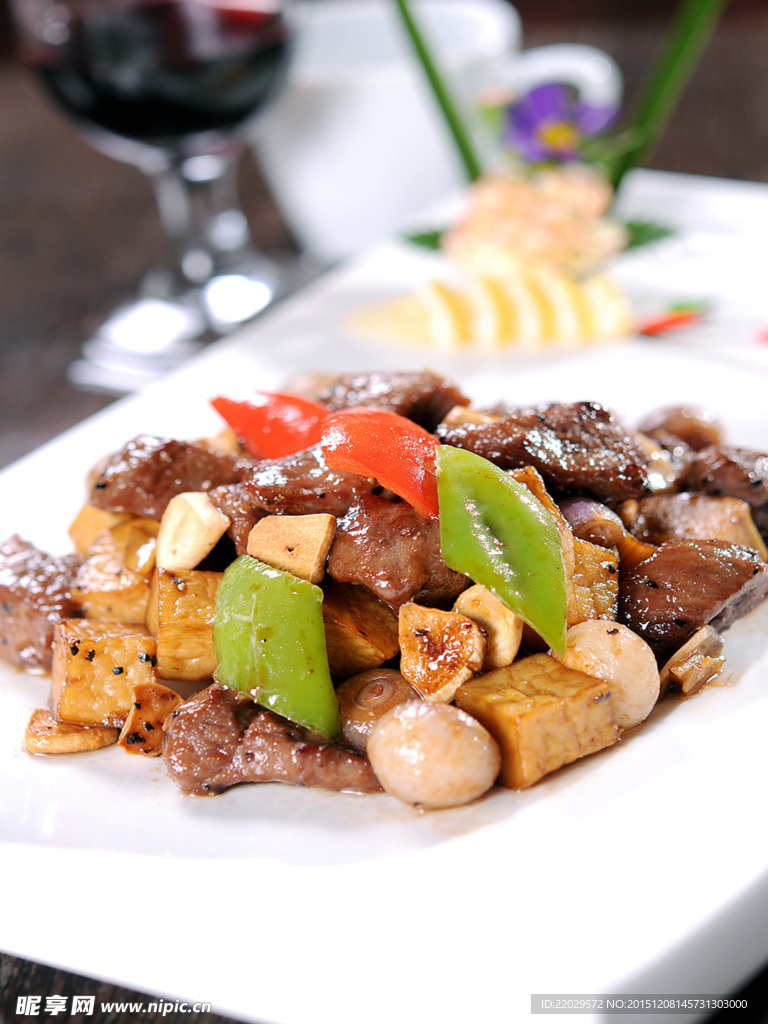 蒜香牛肉粒