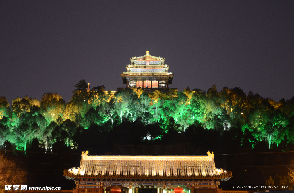 景山寿皇殿夜景