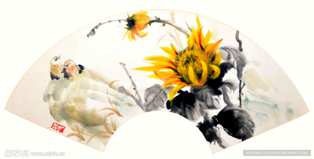 萧英隽 花鸟