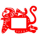 吉祥猴相框