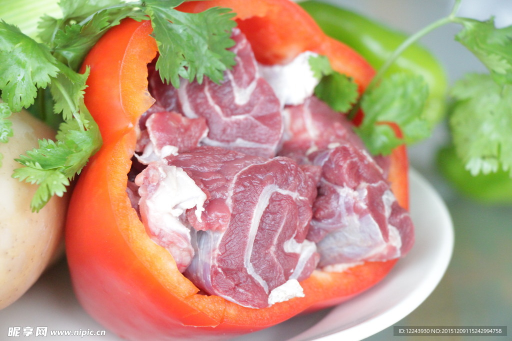 牦牛肉红椒图