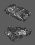精致蝙蝠蝙蝠车maya3d模型