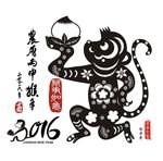 2016年猴年 组合素材
