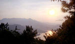 河源笔架山日落