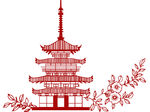 宝塔矢量素材