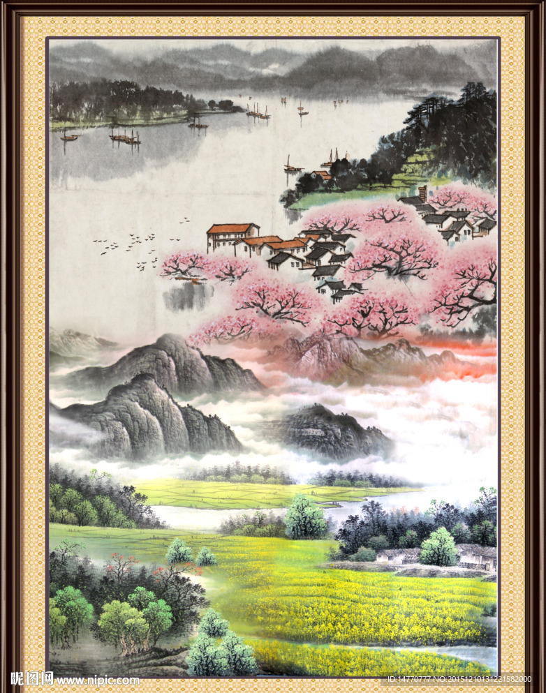 巨幅山水画