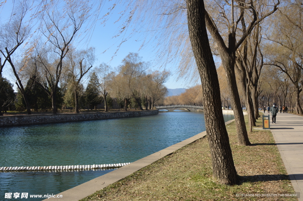 冬日石桥 河道