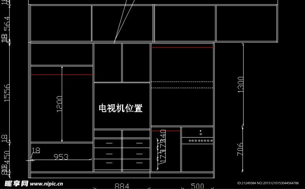 电视机衣柜设计