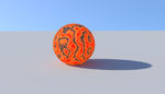 精致熔岩球maya3d贴图渲染
