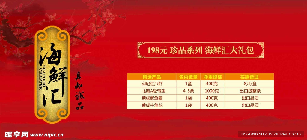 海鲜配置单
