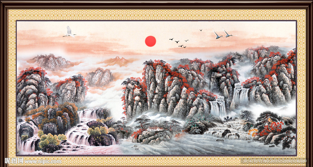 巨幅山水画